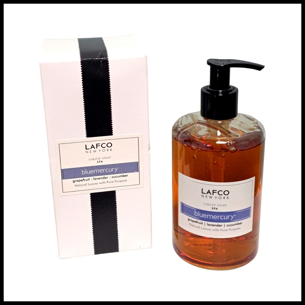 LAFCO New York Bluemercury Liquid Soap Spa Grapefruit Lavender Cucumber 12oz